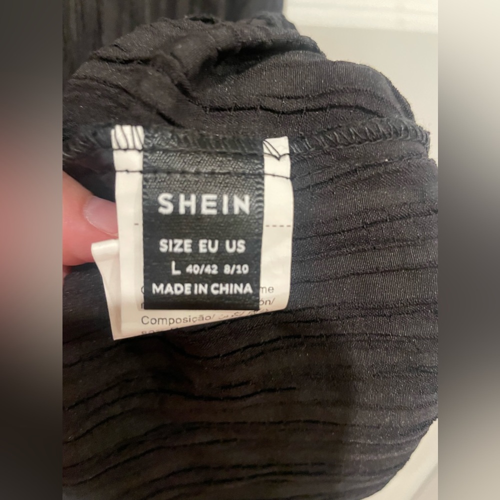 SHEIN- Black Dress- Size Large - Picture 4 of 6